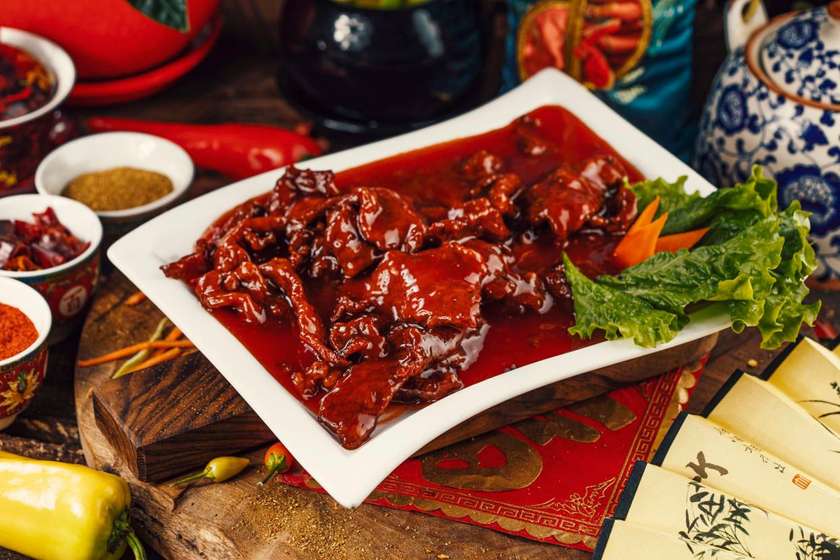 D5-Fried Beef  In Sweet And Sour Sauce