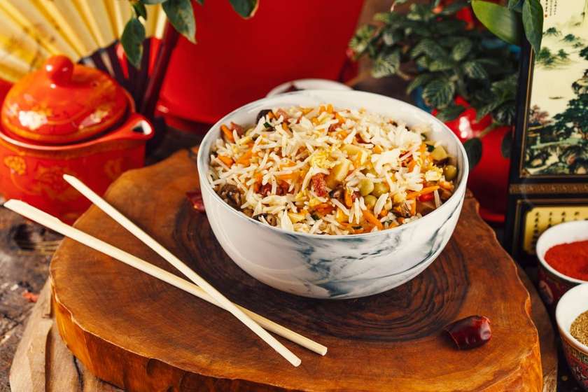 M2-Royal Rice,Bamboo,Shiitake Mushroom,Egg,Carrot,Paprika,Green Onion