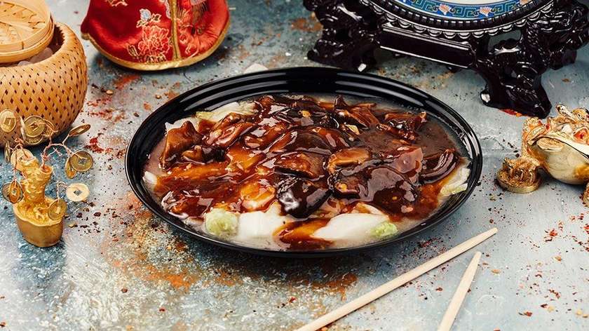 C8-Chinese Cabbage With Shiitake Mushrooms In Soy Sauce.