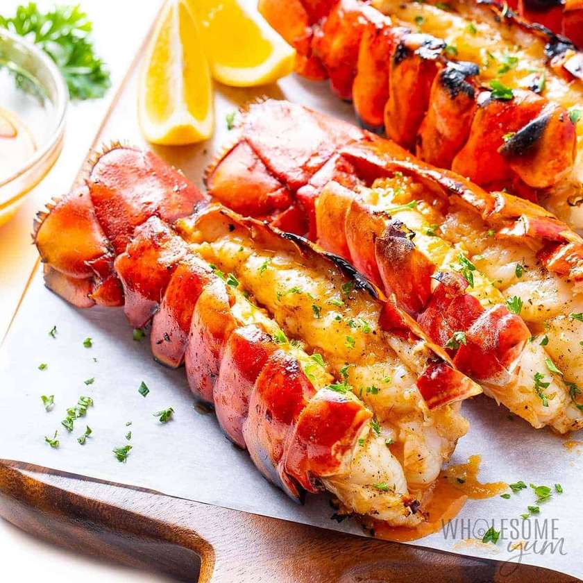 Grilled Lobster With Potatoes or Rice
