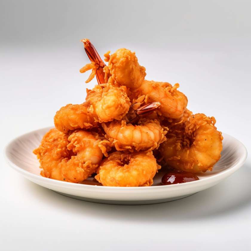Crispy garlic shrimp