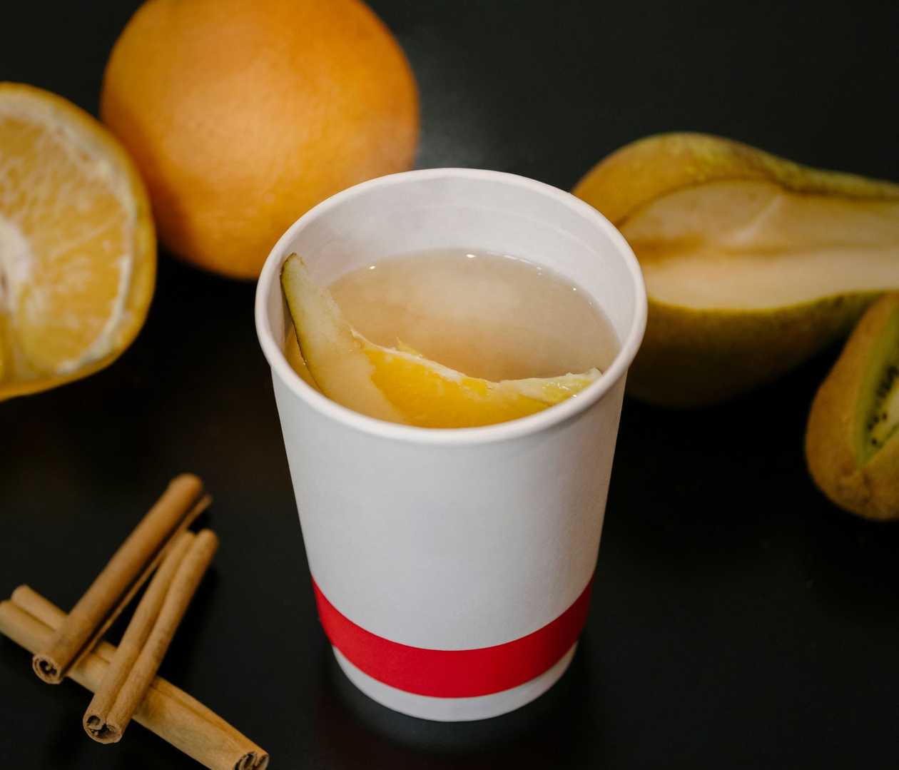 Cinnamon and Seasonal Fruit Tea