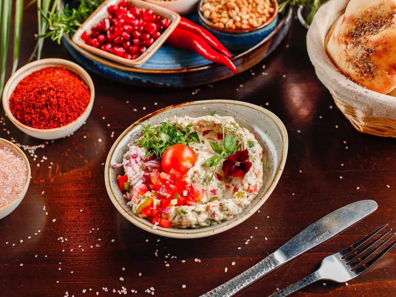 Flamed baba ganoush