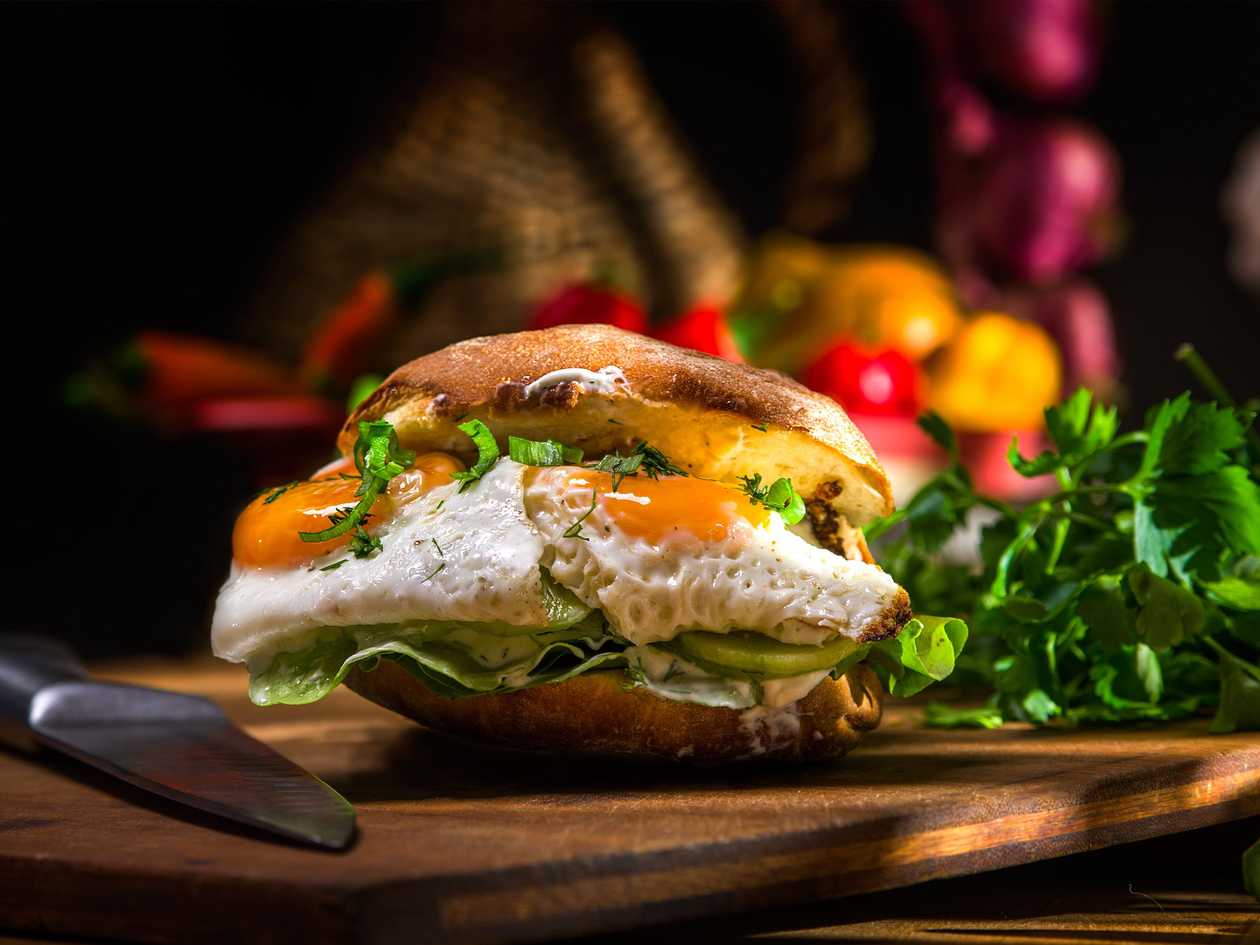 Veg with Fried Egg