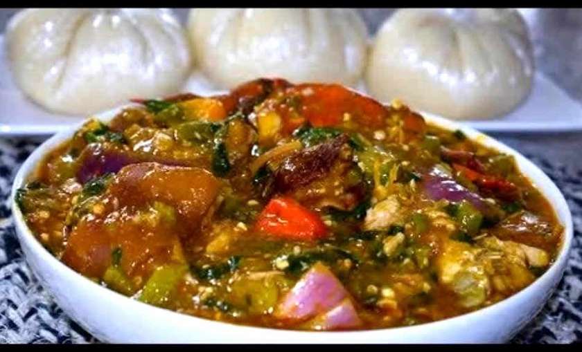 Banku and Okro Stew