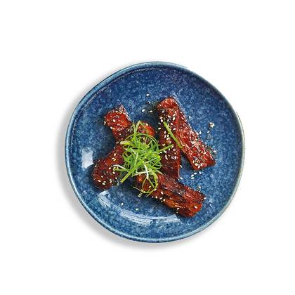 Sticky vegan ’ribs’ (vg)
