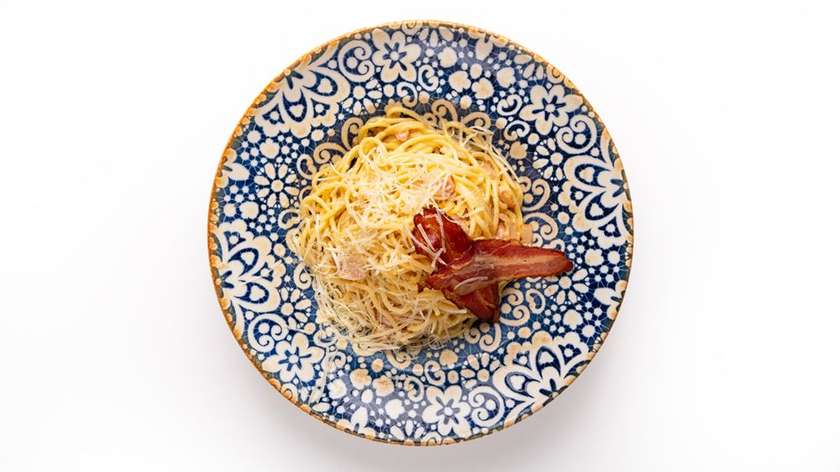 Itališki Carbonara makaronai