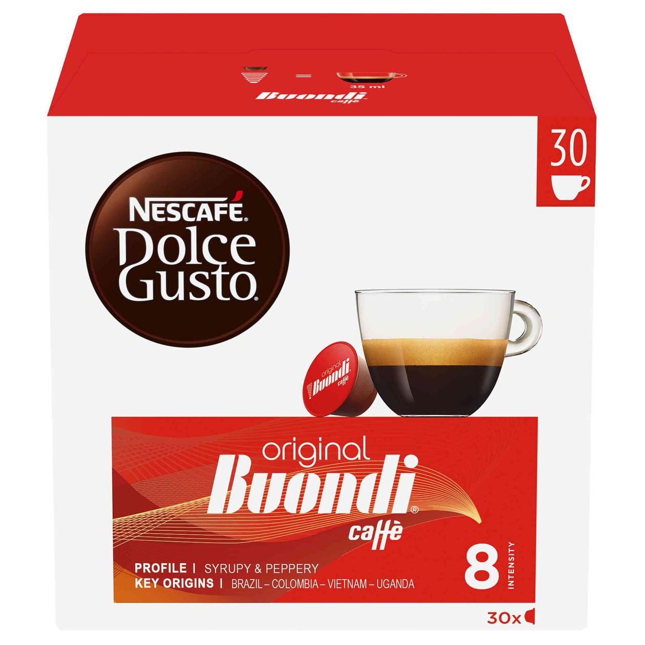 Cápsulas Café Original Buondi Dolce Gusto 30 un