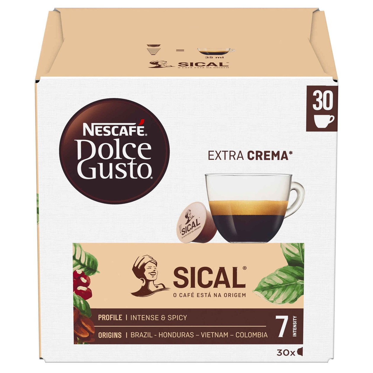 Cápsulas Café Sical Dolce Gusto 30 un