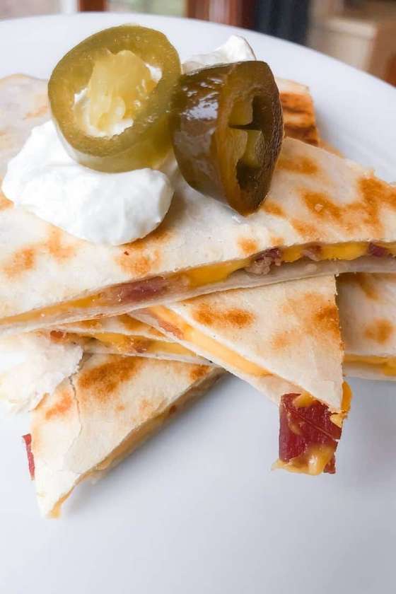 Quesadilla with bacon&cheese