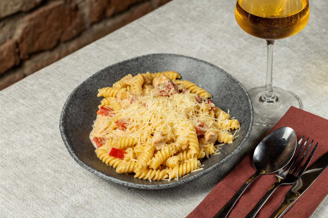 Fusilli With Chicken And Bell Pepper