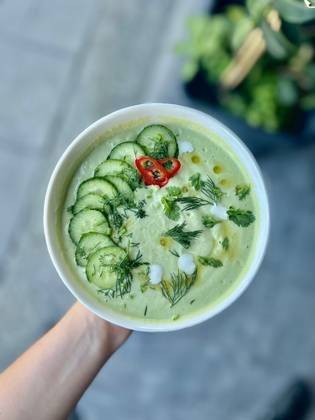 Green goddess gazpacho
