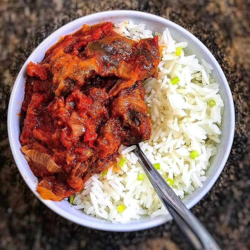 Plain Rice with Chicken