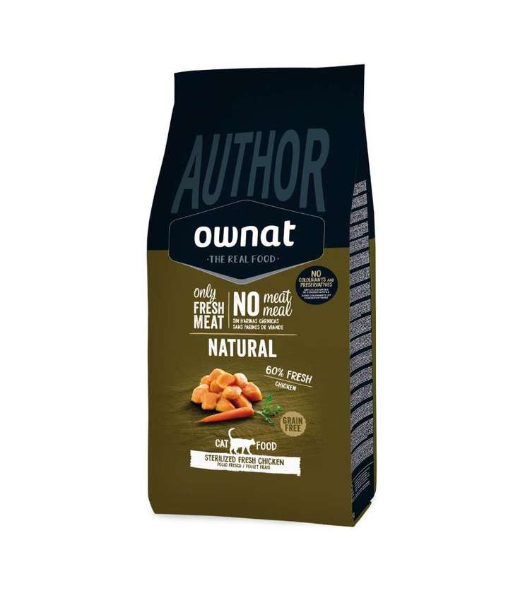 OWNAT AUTHOR GF სტერილიზებული ახალი ქათამი (კატა) 3kg