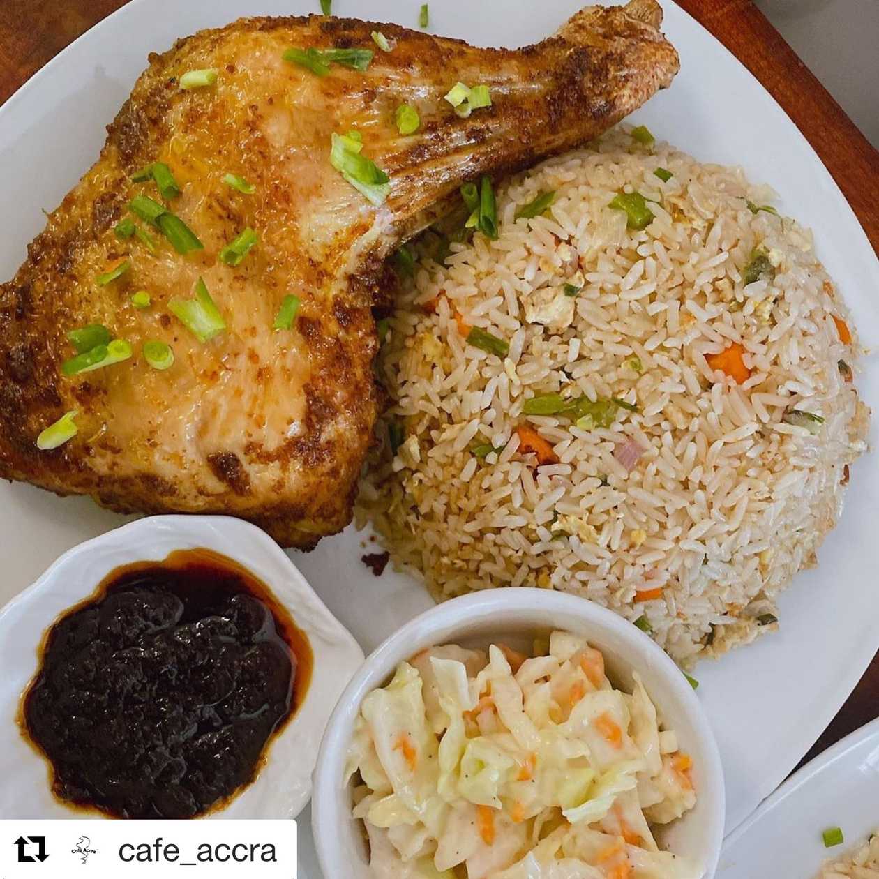 Fried rice with grilled chicken