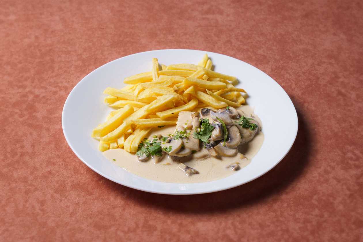 Bifinhos de Frango e Cogumelos
