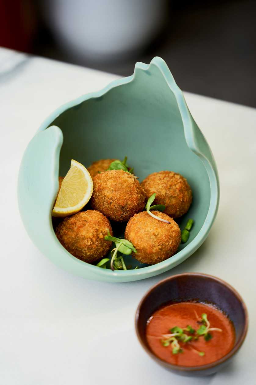 Crispy Mushroom Arancini Balls