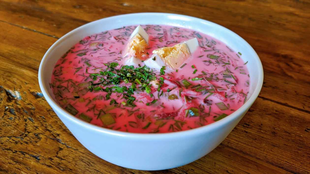 Cold beet soup