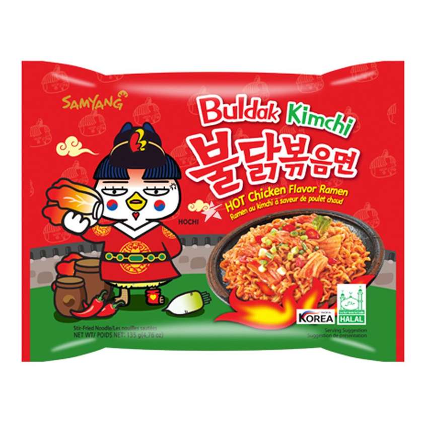 Ātri pagatavojamās nūdeles Hot Chicken Kimchi