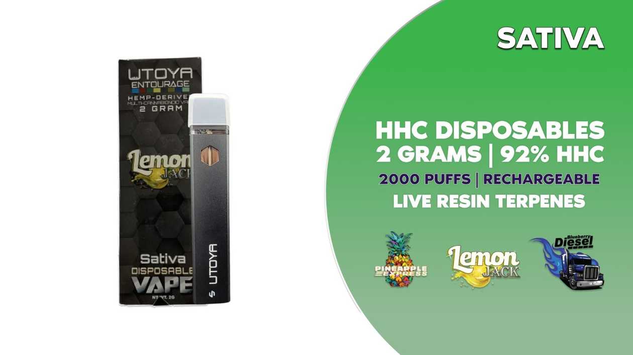 HHC Disposable Vape, Sativa, 2g | 2000 Puffs