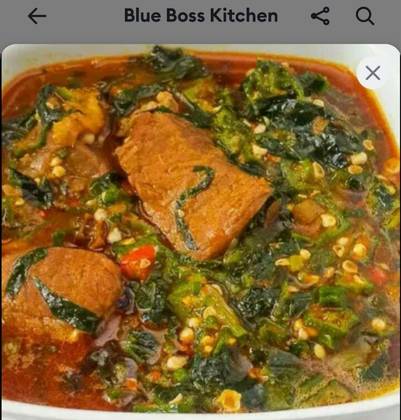 Okro Soup with Fufu