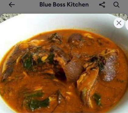 Ogbono Soup with Fufu