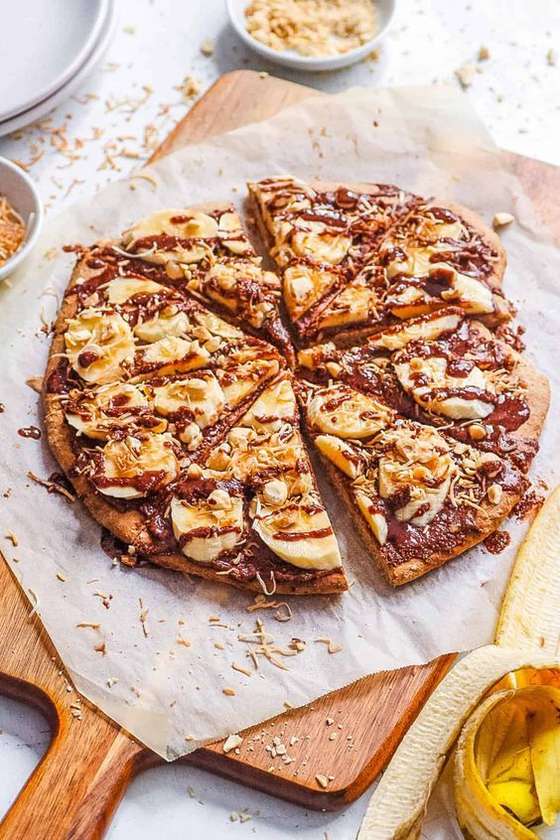 Nutella e Banana Pizza
