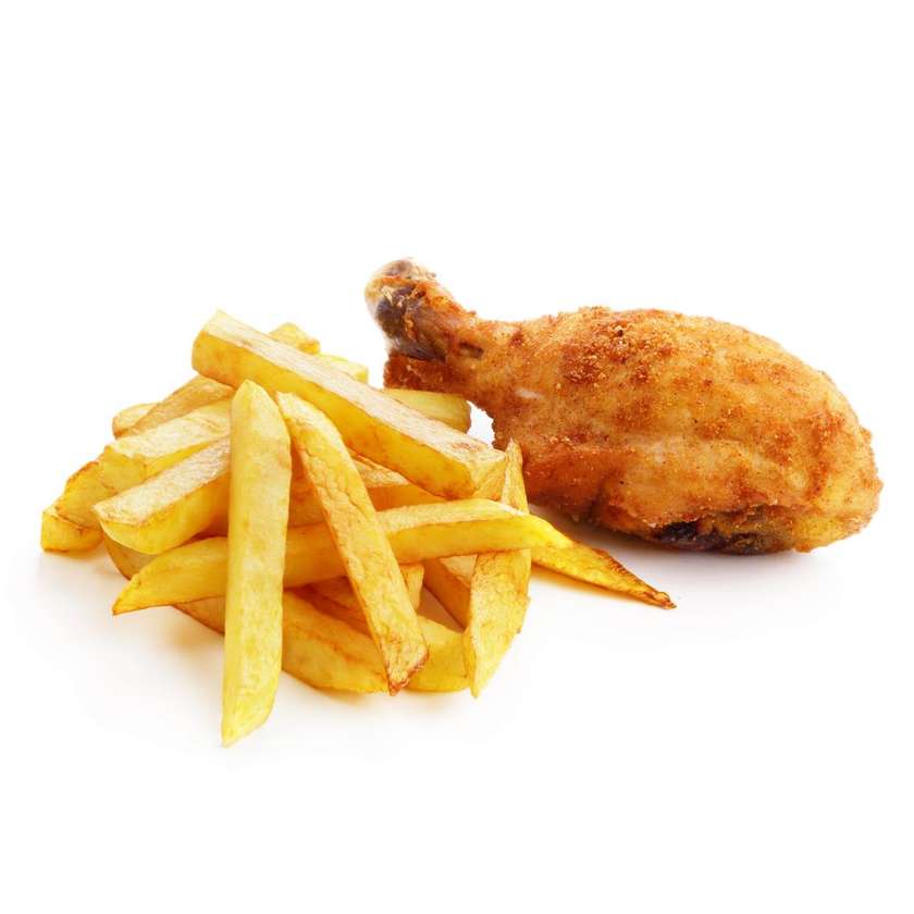 French Fries with Chicken
