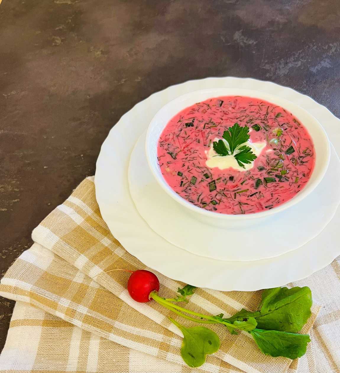 Cold beet soup