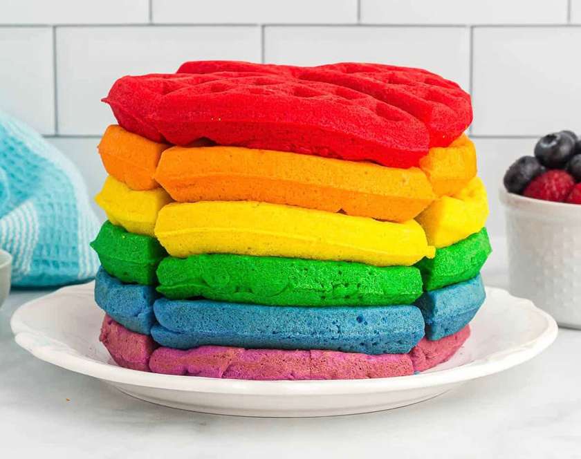 Multicolored Waffle 4 pieces/8 pieces