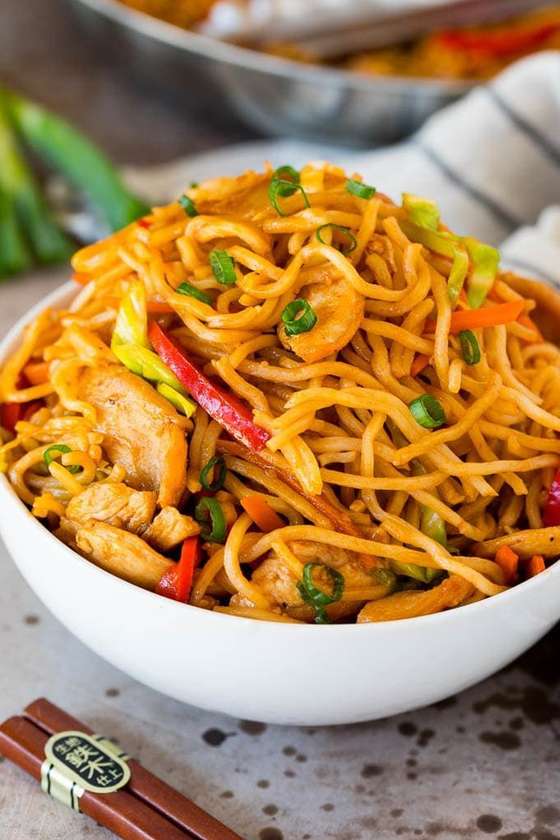 Noodles and Chicken