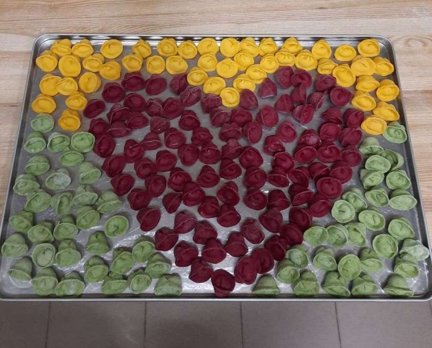 "Baby" dumplings with chicken