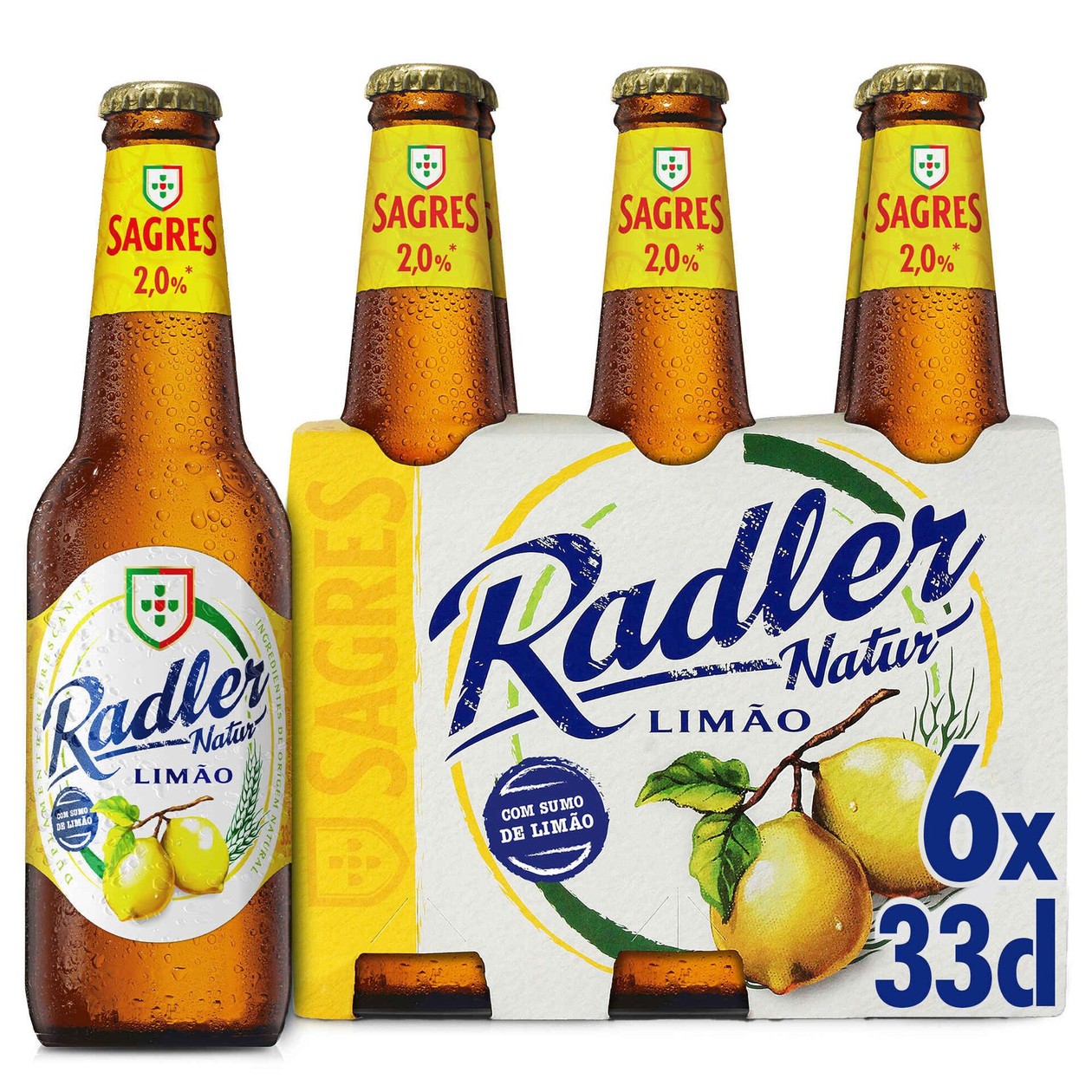 Sagres Radler Beer 6 x 33 cl (expires soon)