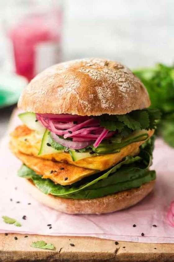 Vegetable Shawarma Burger