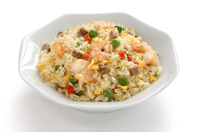 Fried Rice and Shrimps