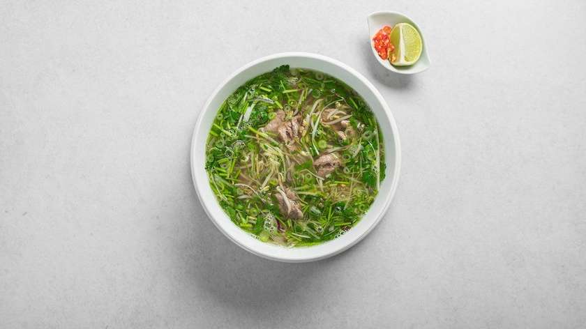 Pho bo - Vietnamese soup with beef