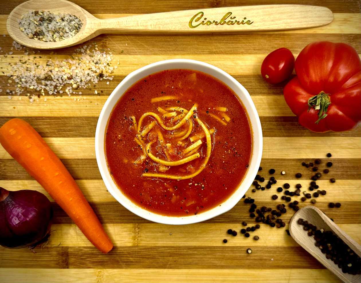 Supă de roșii cu tăiței (RECE) 450 gr