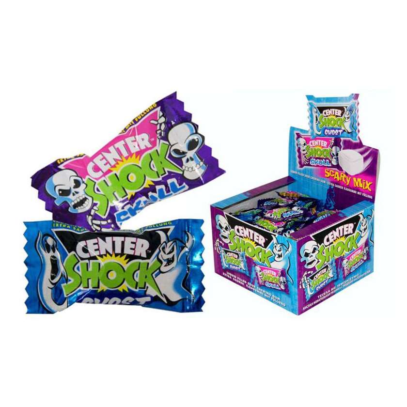 Košļājama gumija Center Shock Scary Mix 4 gr