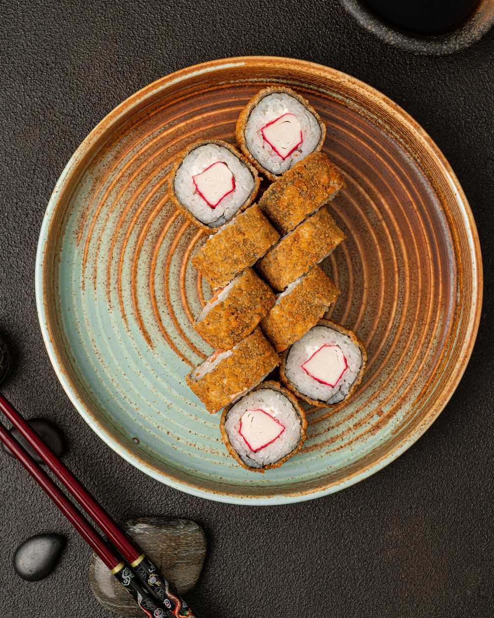 Hot roll with crab
