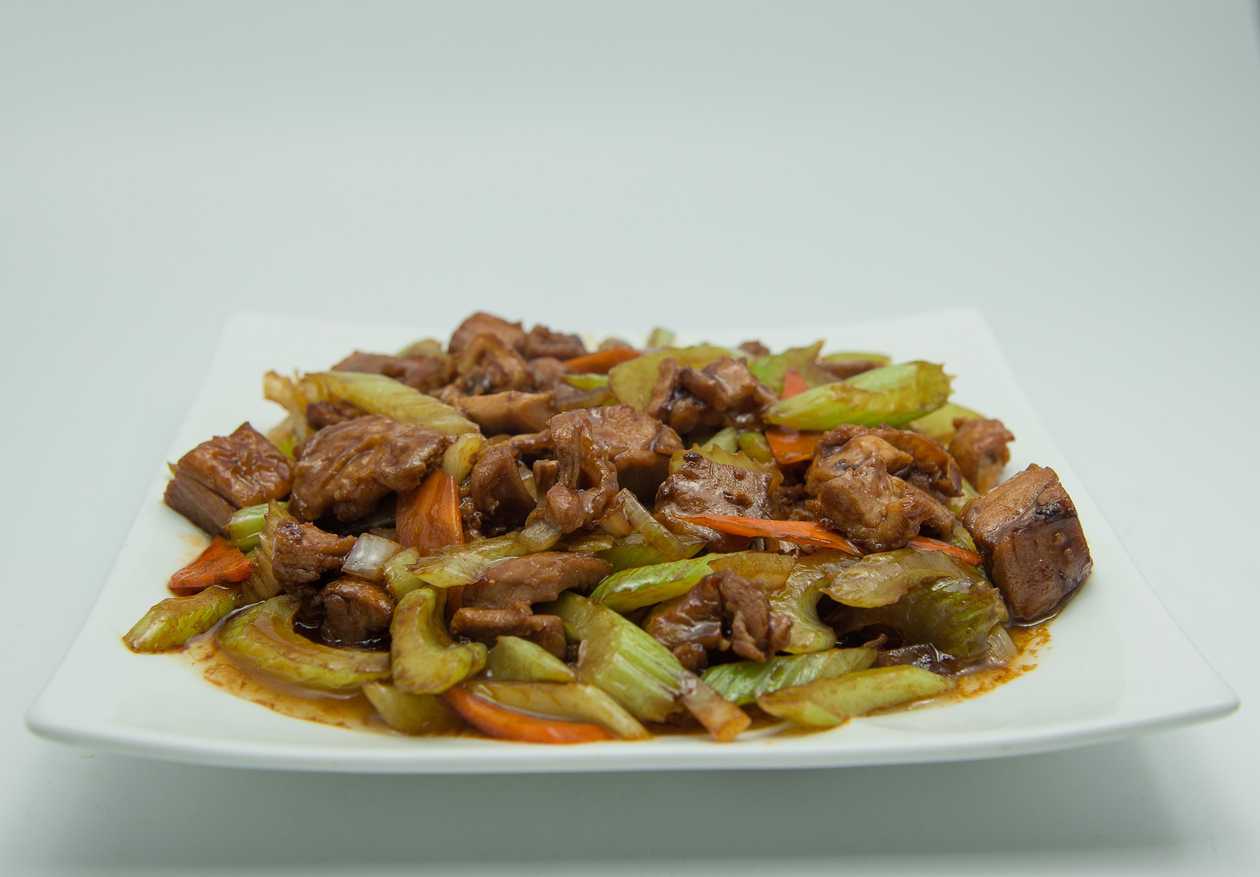 Duck with celery