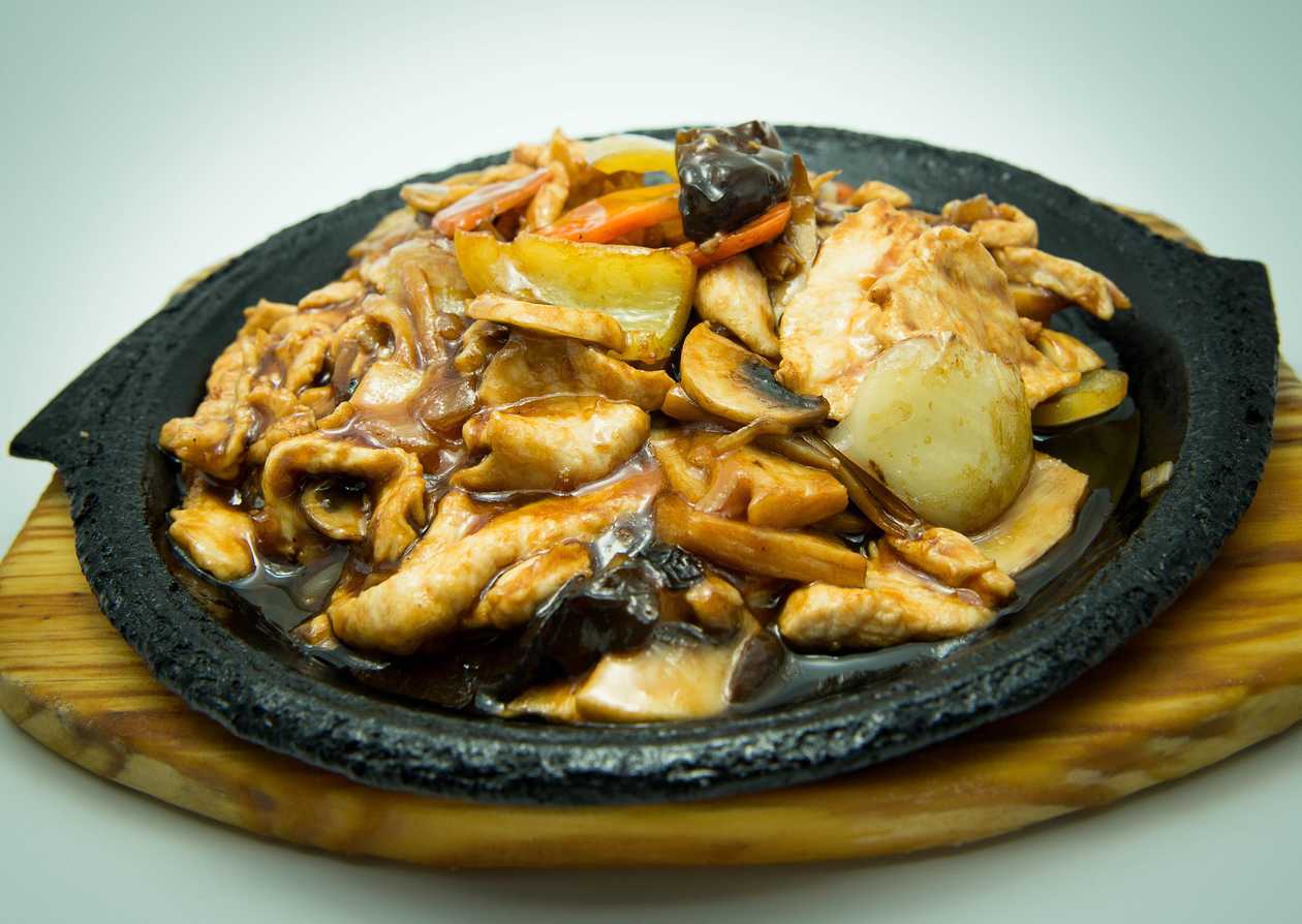 Chicken on a hot stove