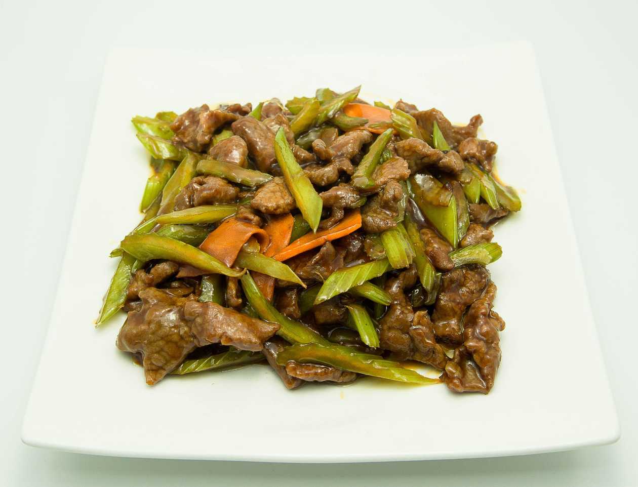 Beef with celery