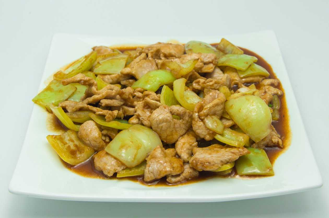 Pork with bell pepper