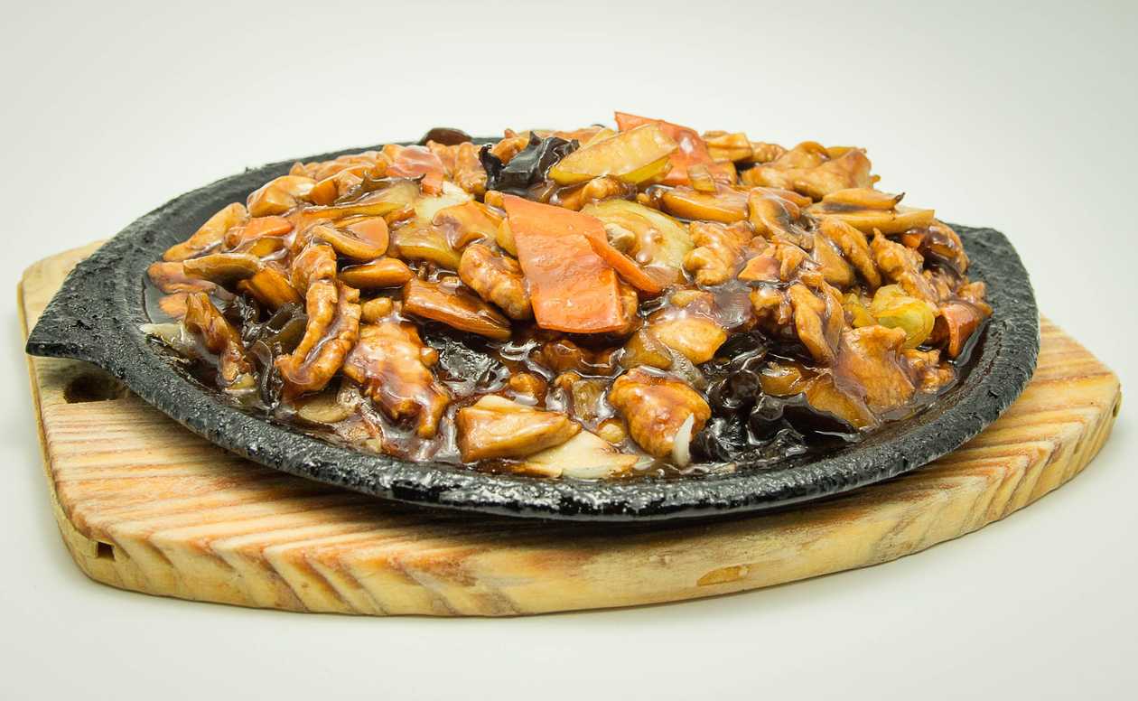 Pork on a hot stove