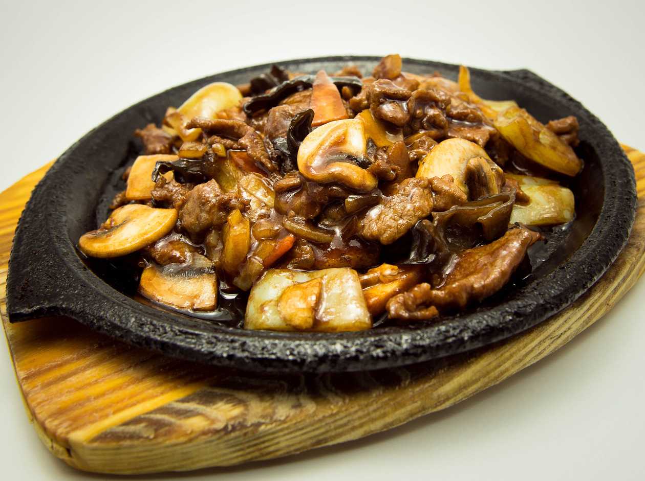 Beef on a hot stove