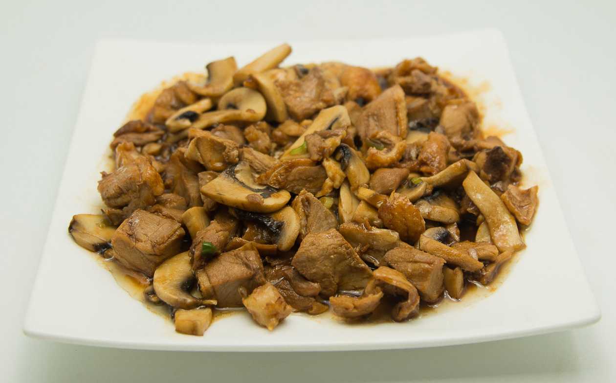Duck with mushrooms