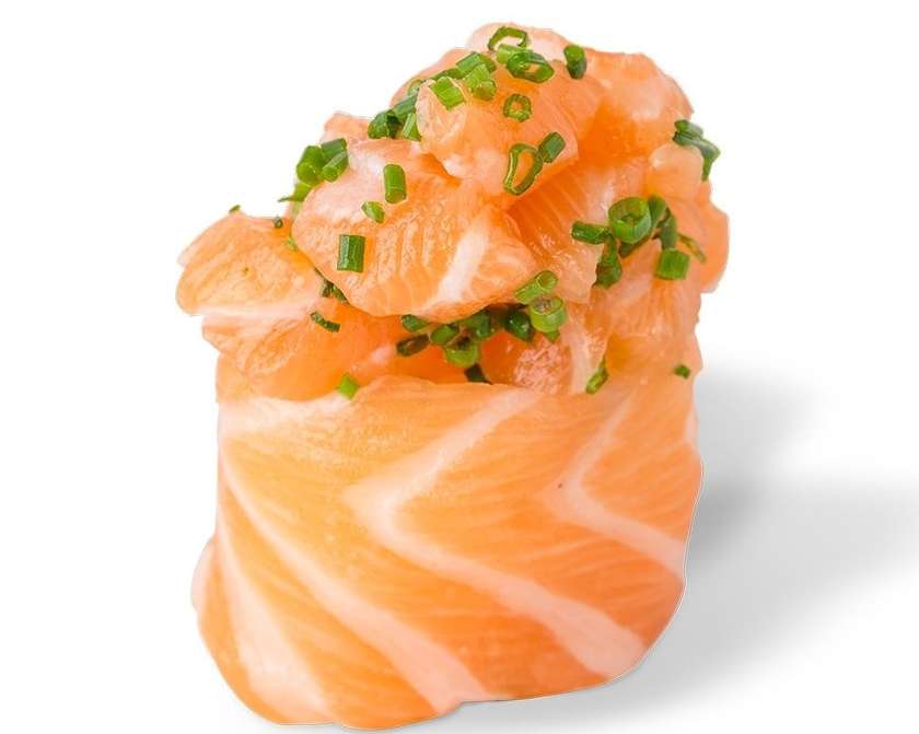 Salmon Chive Gunkan