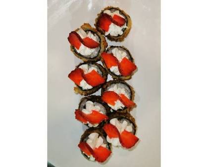 Strawberry Salmon Hot Roll (8 pieces)