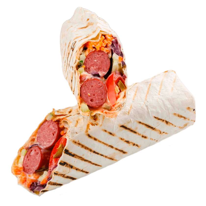 Double Hot Dog in Lavash