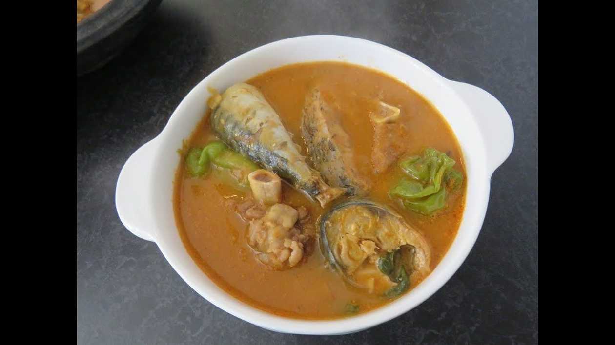 Dry Fish Soup with Fufu